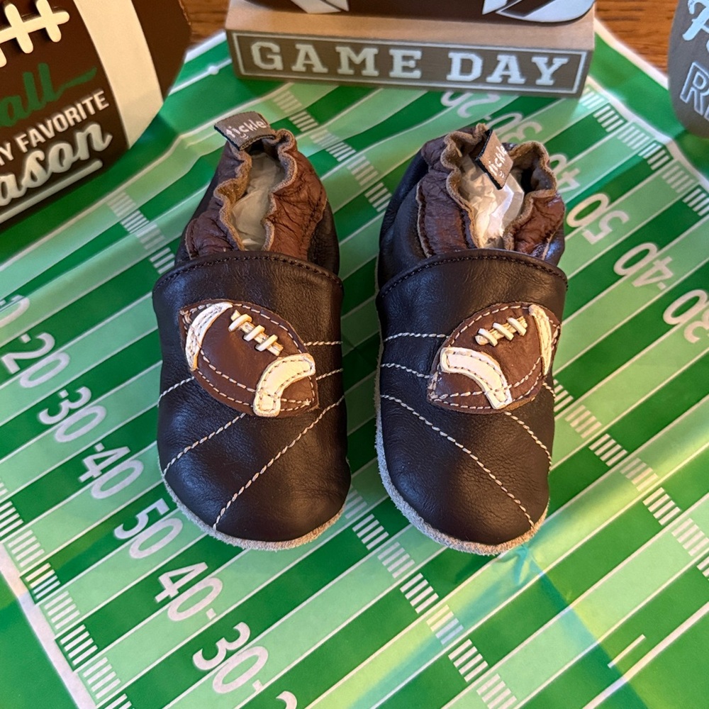 Tommy Tickle leather Football Baby Shoes - Picture 5 of 12